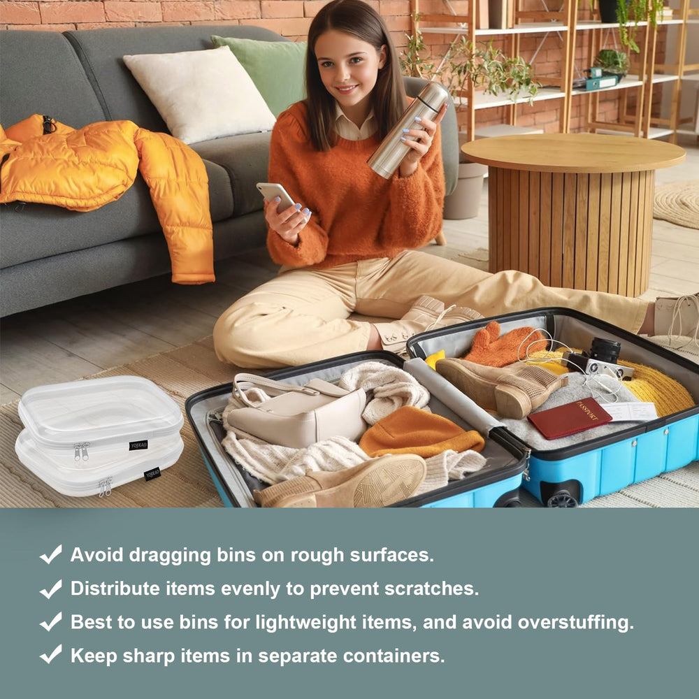 YQBRAO three-size collection supports organized storage from home to travel.