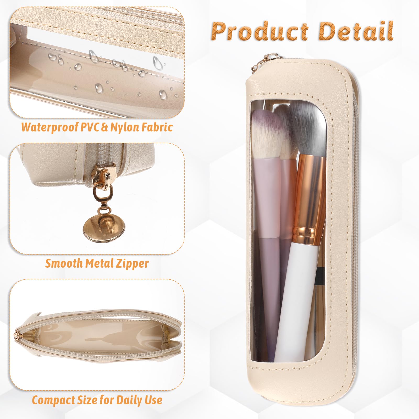 YQQYG makeup bag tucked in a suitcase illustrates compact, lightweight travel companion.