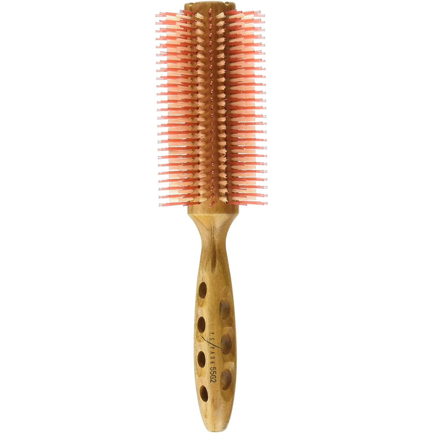 YS Park G-Series Curl Shine Round Brush front view for smooth styling and shine.