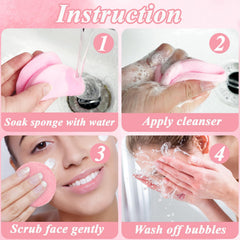 Ysanciuu synthetic cellulose sponge provides lightweight, durable cleansing and rich lather.