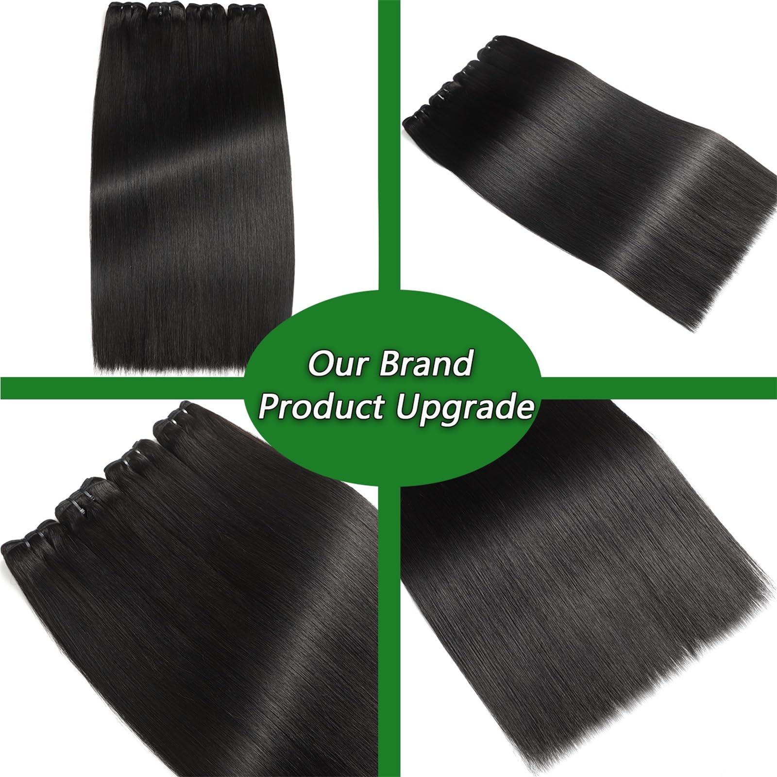 Ysivonu 12A straight bundle 24in length demonstrates long-length versatility and shine.