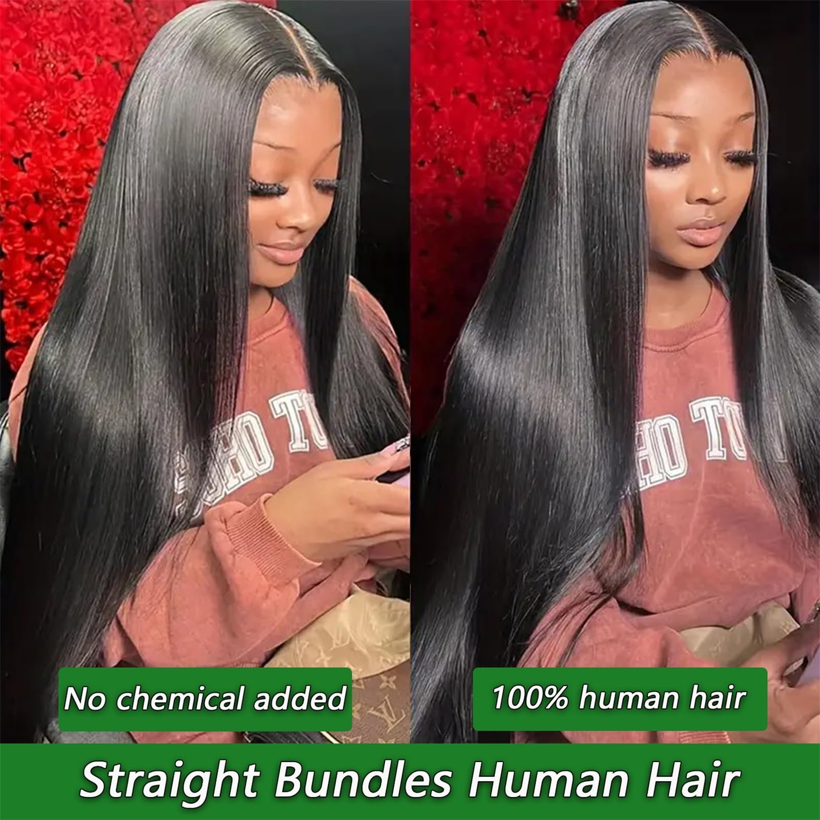 Ysivonu straight bundles weft detail shows tight neat construction for easy installation.