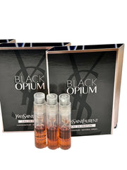 YSL Black Opium mini set packaging shown for travel-ready sampling