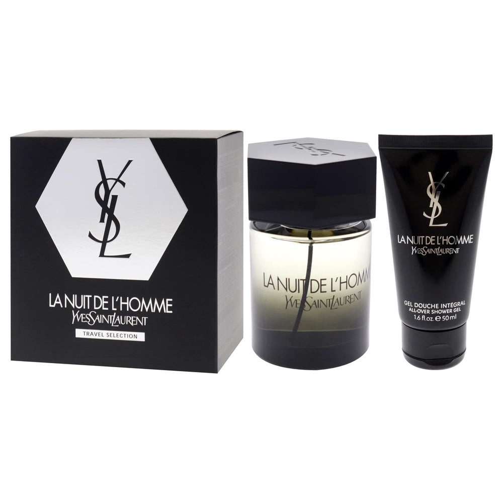 YSL La Nuit de L’Homme packaging closeup highlighting luxury design