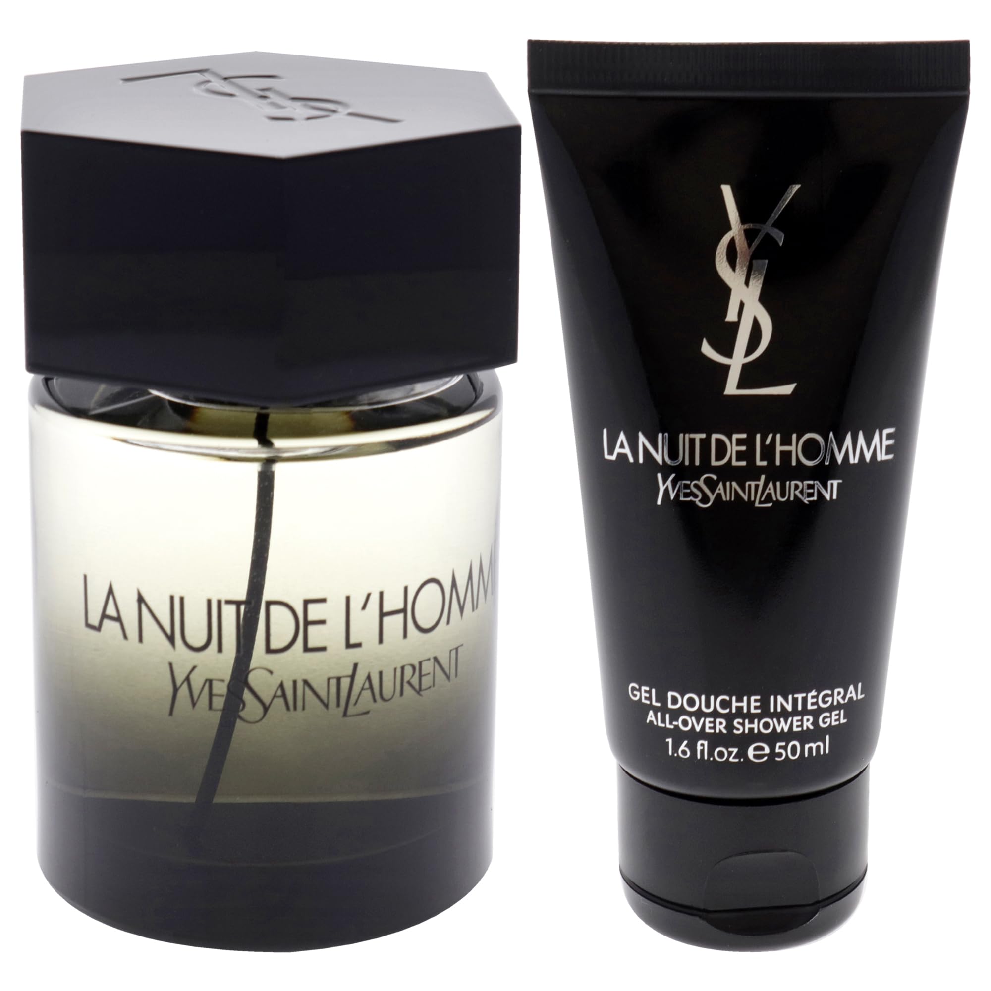 YSL La Nuit de L’Homme shower gel bottle for refreshing cleanse