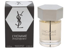 Yves Saint Laurent L'Homme bottle closed highlights premium packaging for confident daytime wear.