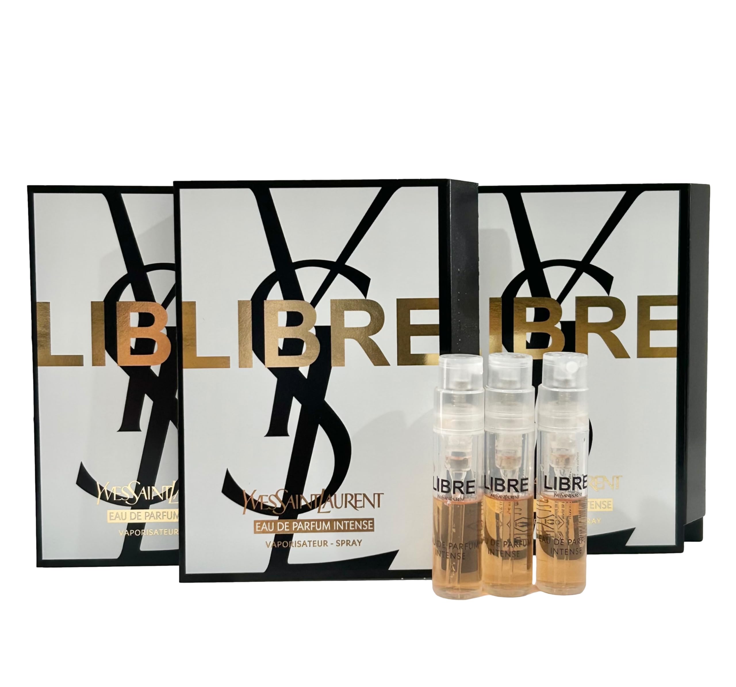 YSL Libre Intense sample vial for on-the-go fragrance testing.