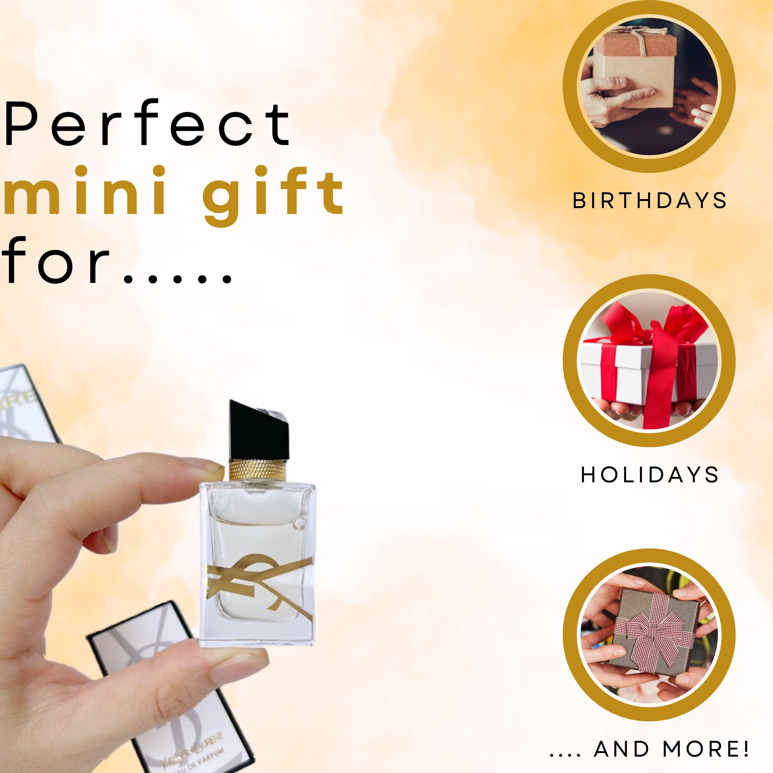 YSL Libre mini splash back view reveals premium jewel-like aesthetic and luxury appeal.