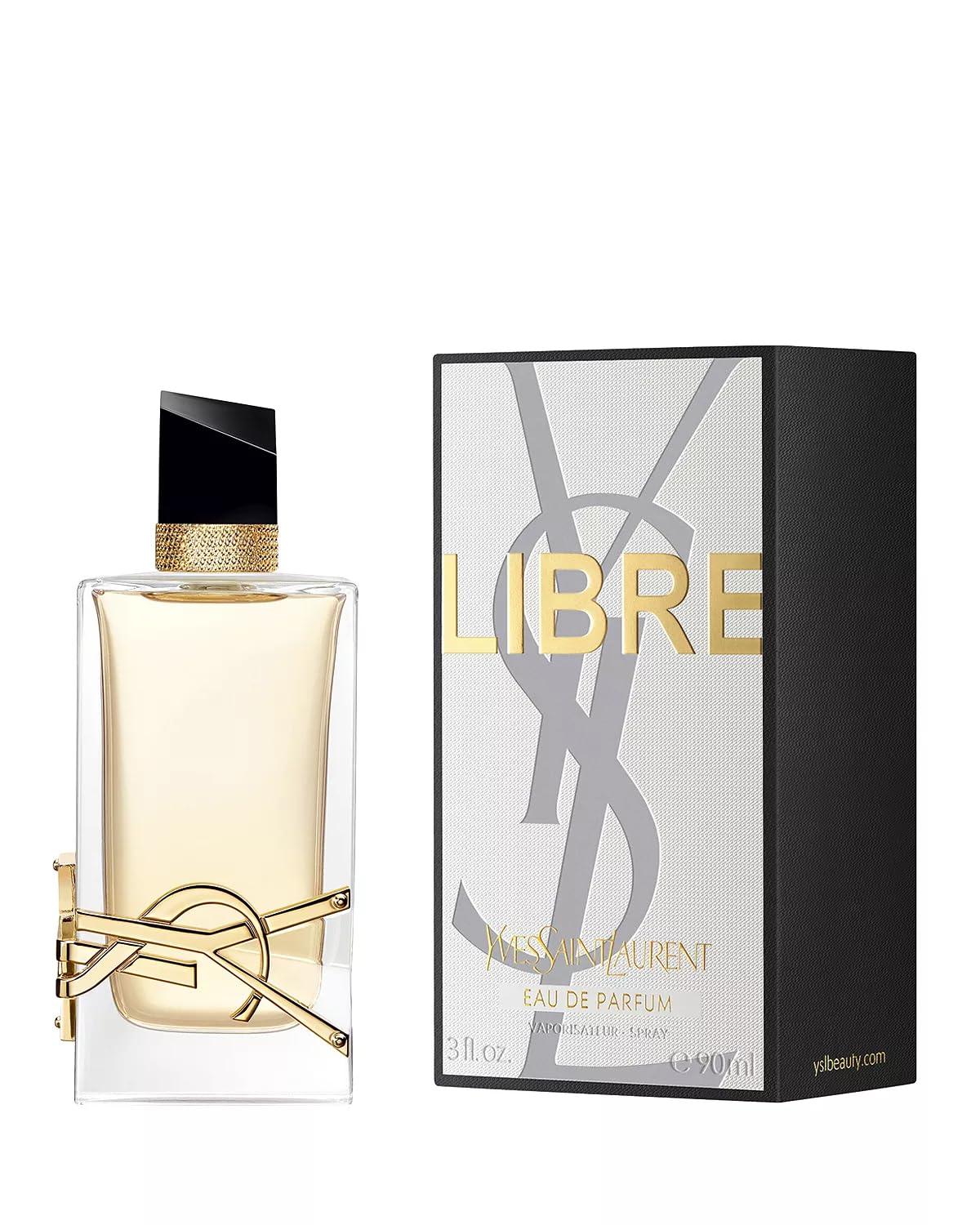 YSL Libre packaging display conveys gift-ready presentation and luxury allure.