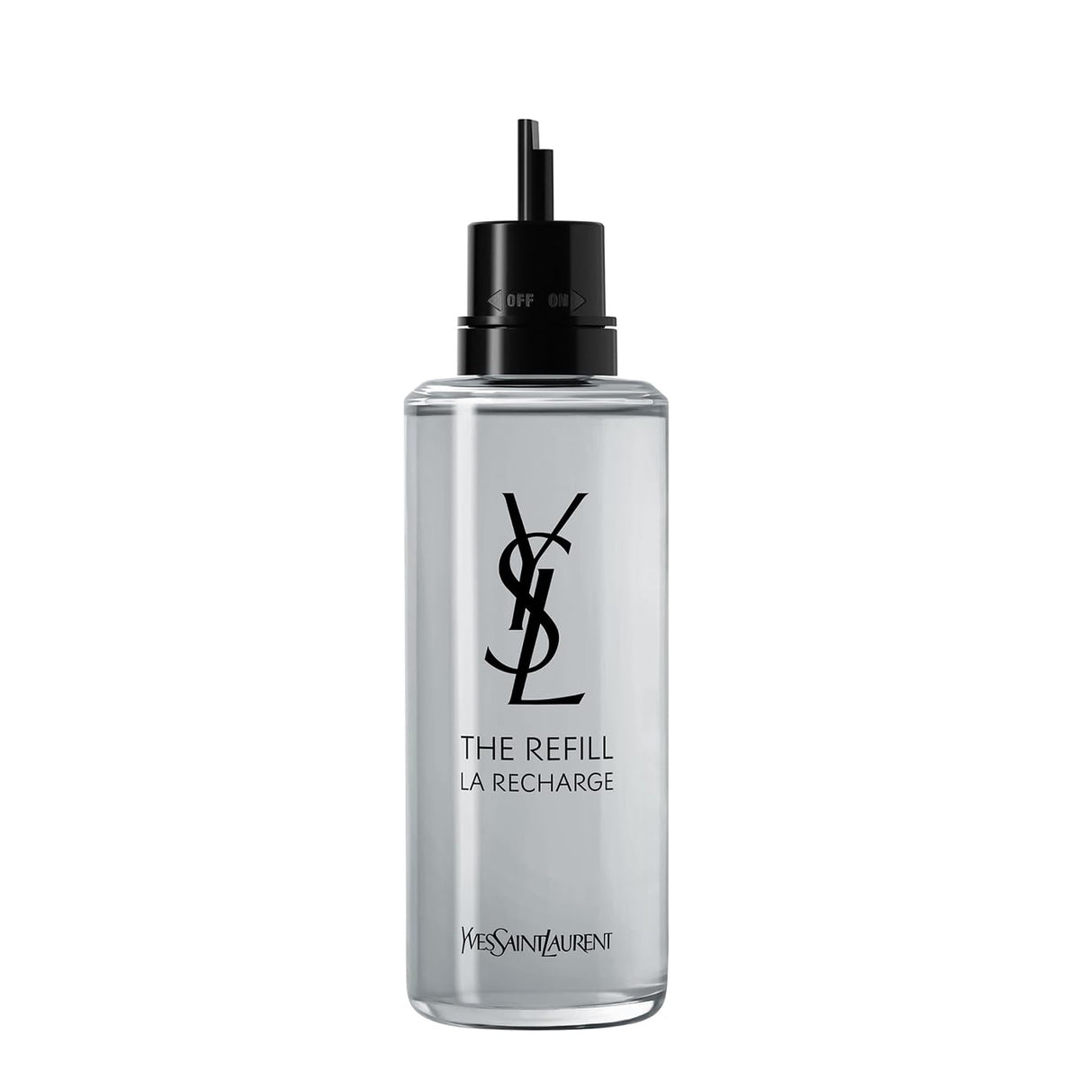 YSL Myslf bottle front with black lacquer finish for daily confidence and modern masculinity