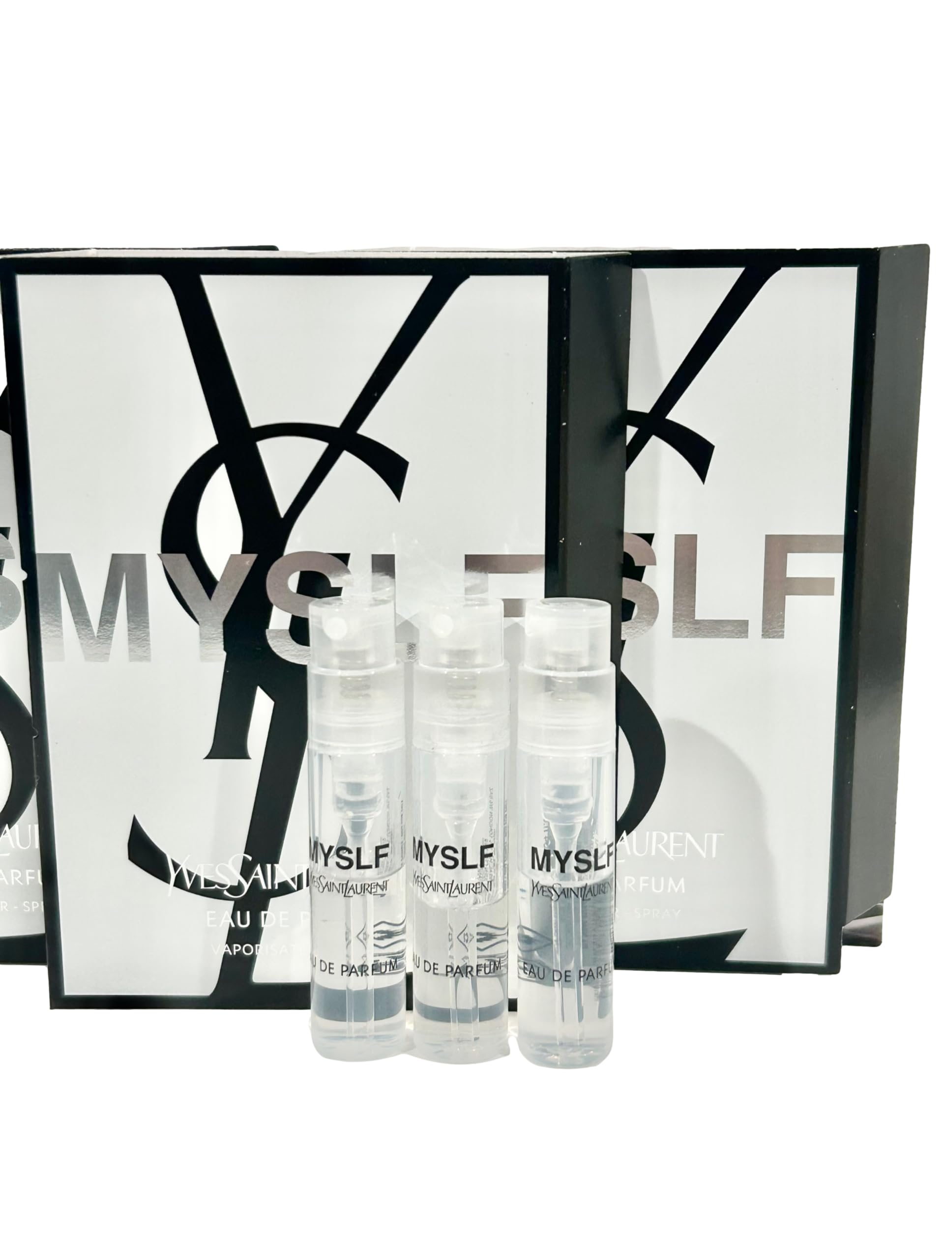 YSL MYSLF wood scent travel-size concept ideal for fragrance sampling.