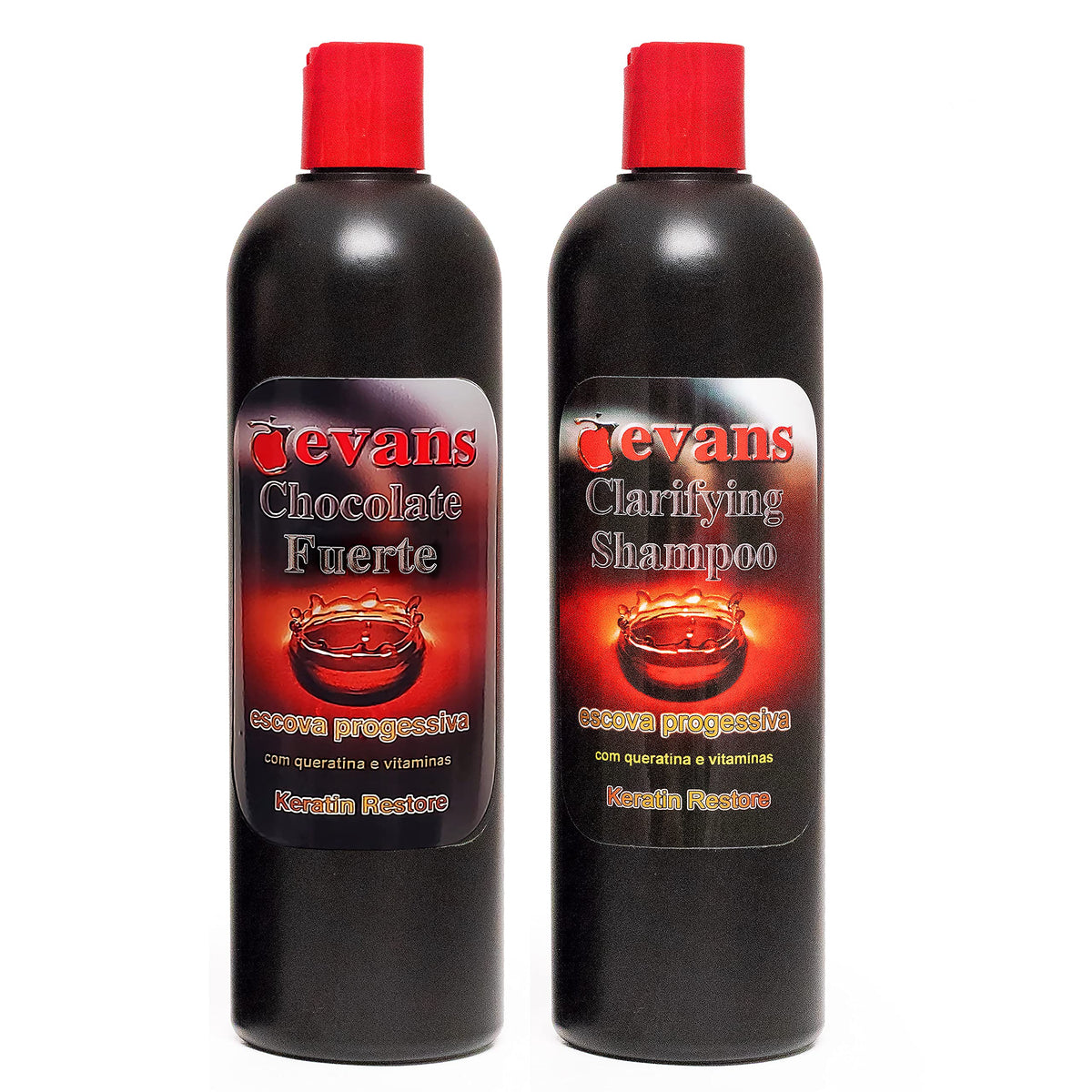 YSSER Evans Combo Pack bottle showcasing Brazilian keratin smoothing for frizz reduction and shine.