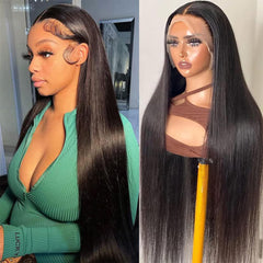 Ysxbui 13x6 HD lace front wig closeup shows natural hairline for seamless daily wear