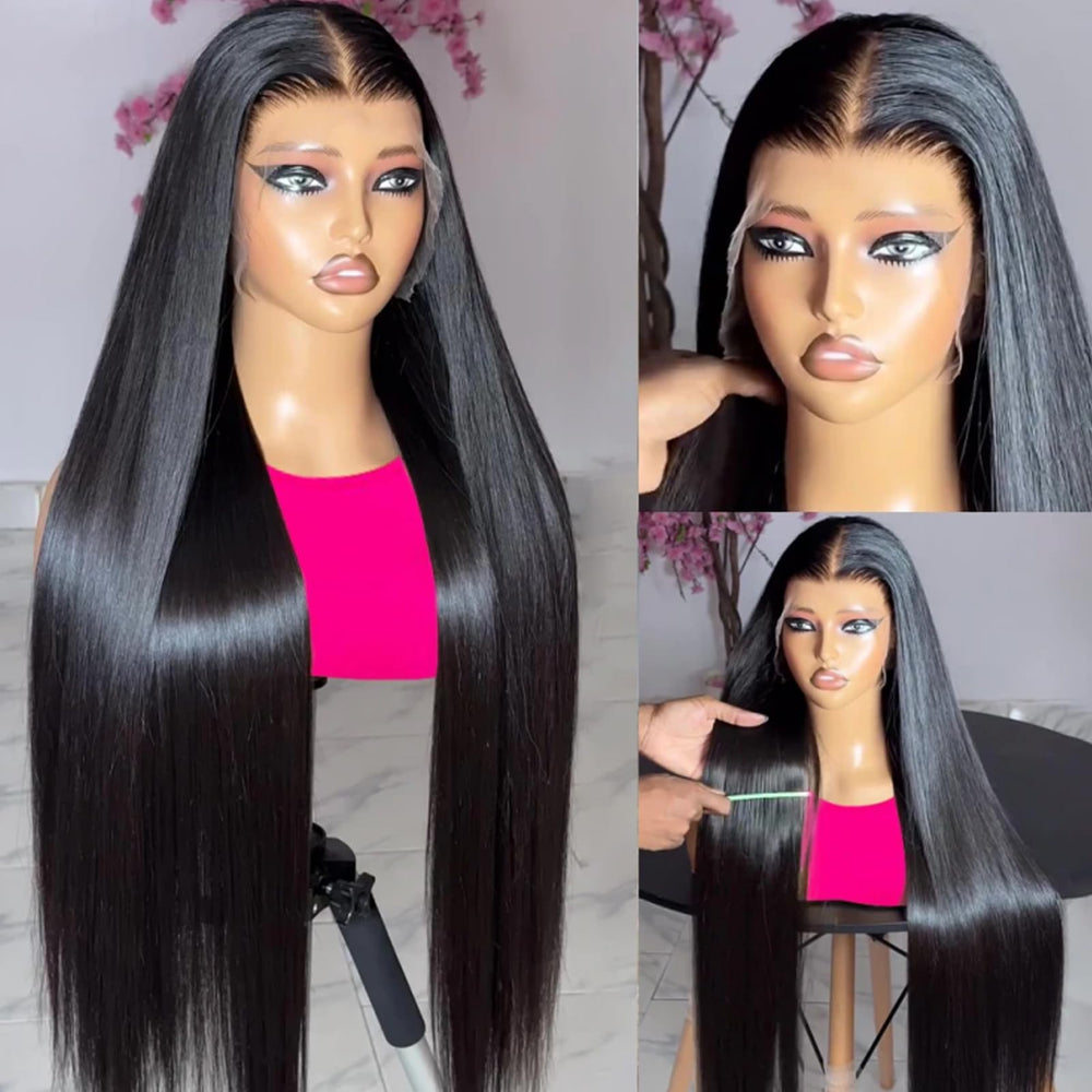 Ysxbui deep-parting 13x6 lace wig enables middle or side parts
