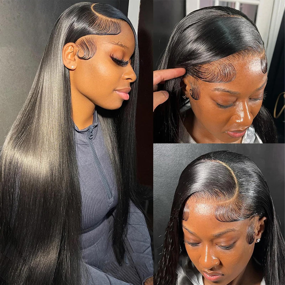 Ysxbui pre-plucked natural hairline baby hair visible for effortless parting