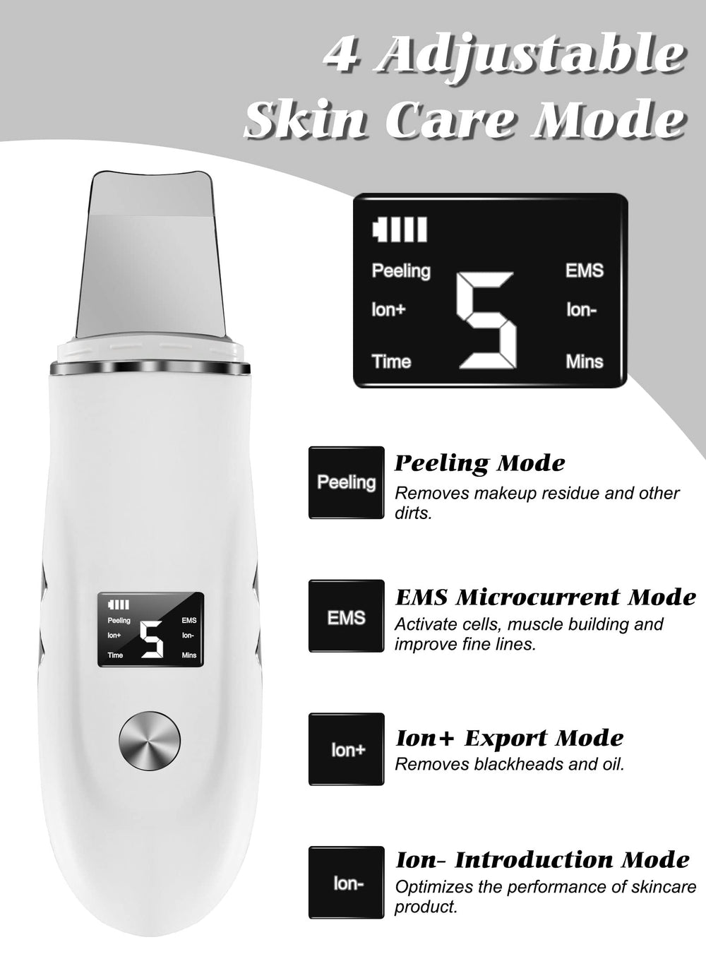 Ysxuan Skin Scrubber close-up demonstrates debris removal from pores.