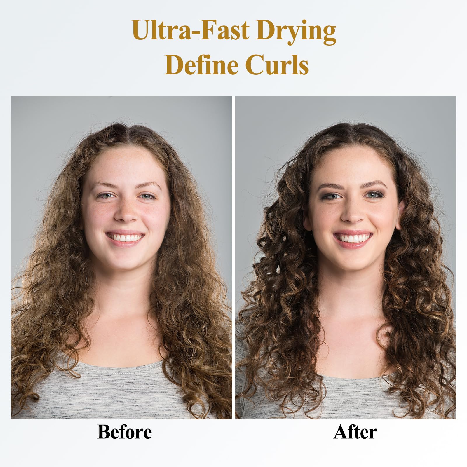 YTCHYYSK diffuser evenly distributes air to reduce frizz and flyaways.