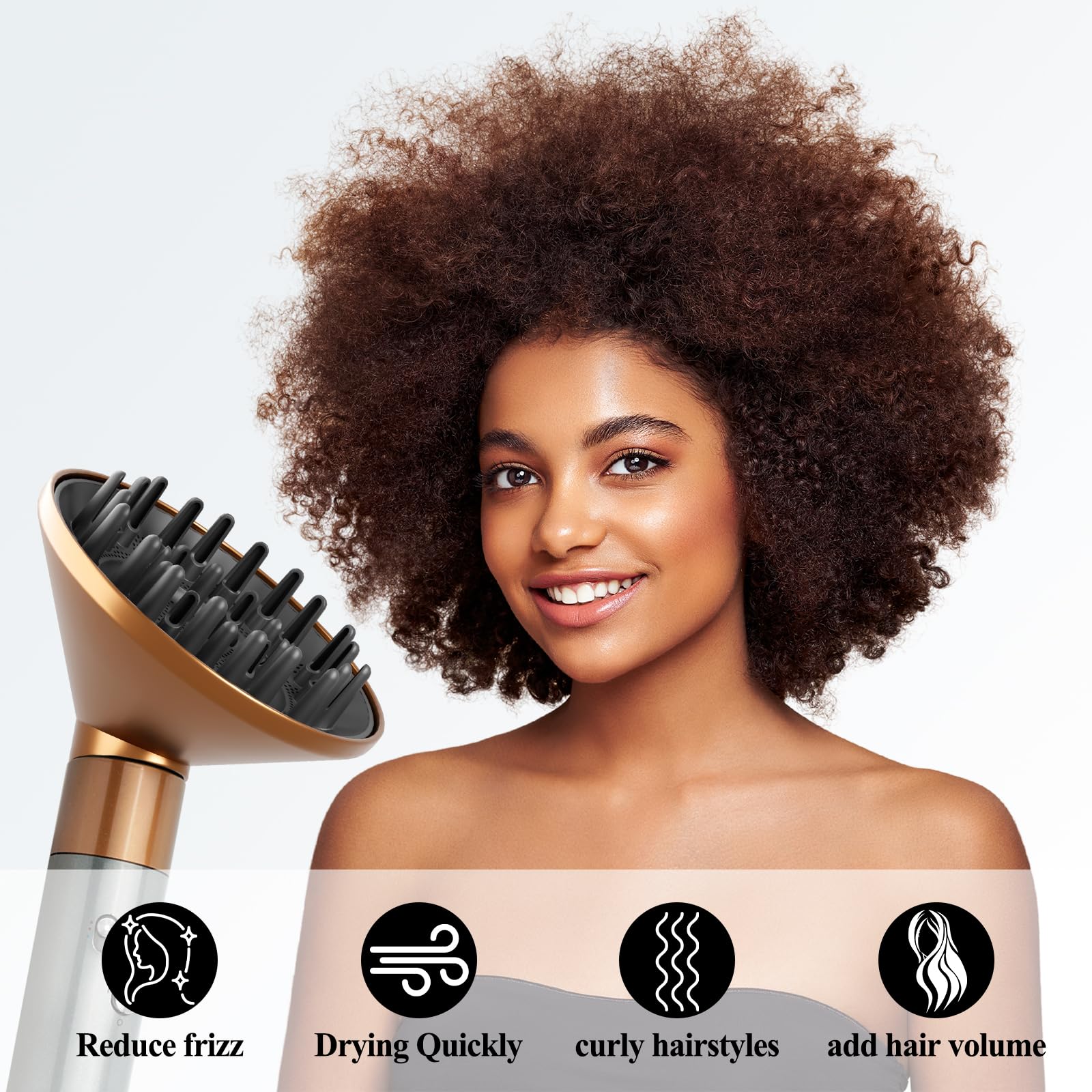 YTCHYYSK portable diffuser for Dyson Airwrap, compact and travel-friendly.