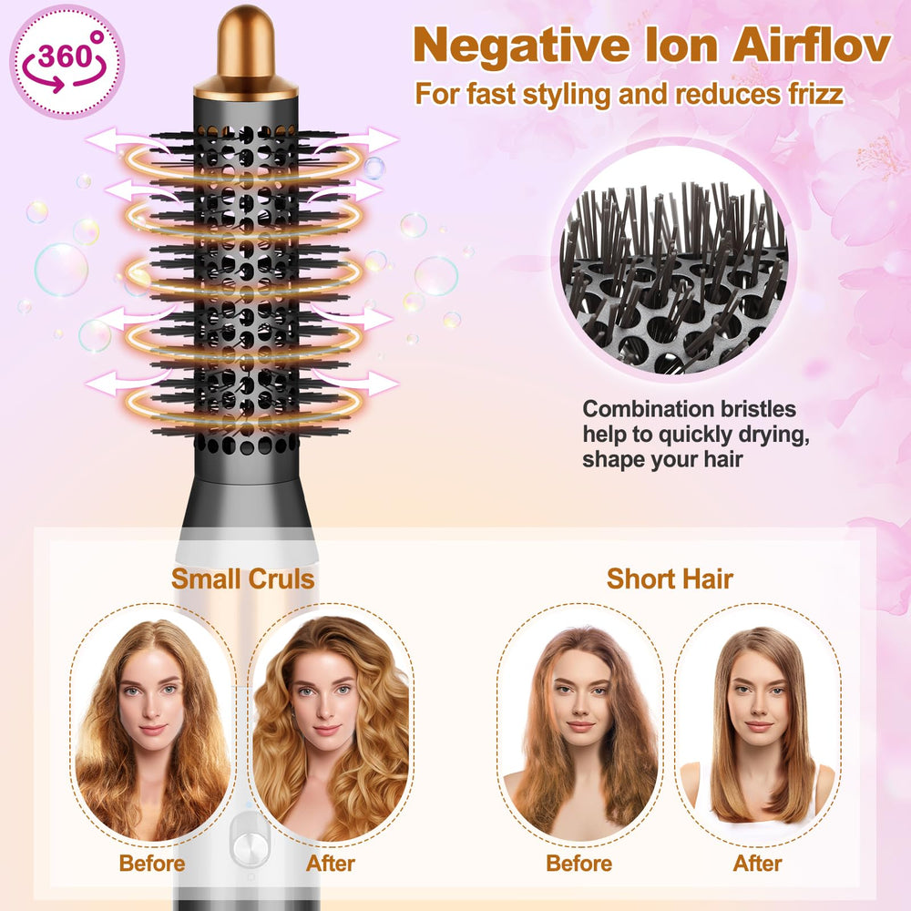 YTCHYYSK rotating barrel creates defined, long-lasting curls.
