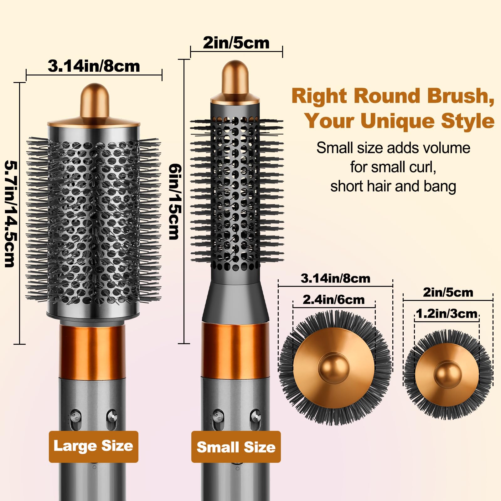YTCHYYSK short-to-medium hair styling demo with tiny brush for defined curls.