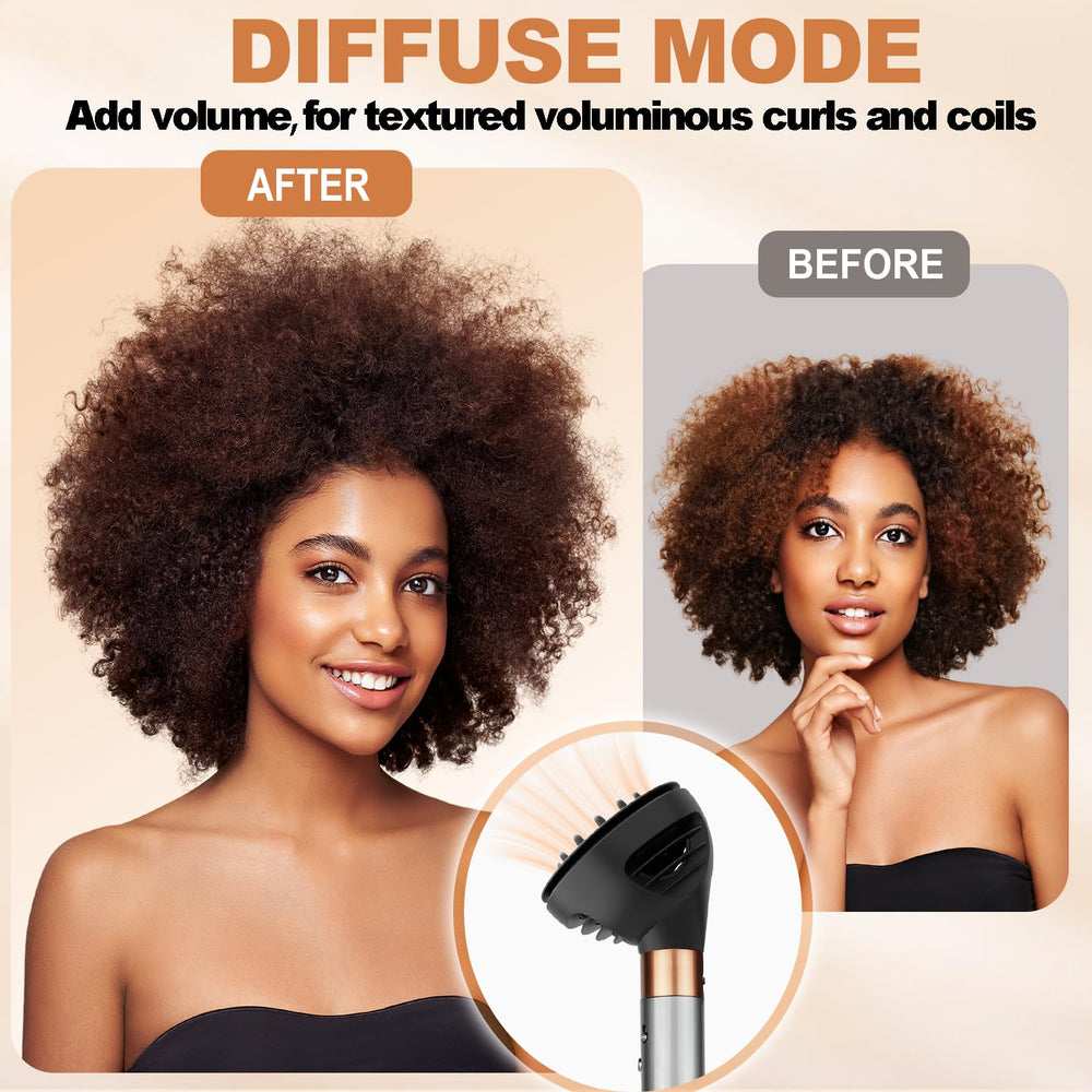 YTCHYYSK diffuser compatible with Dyson Airwrap for easy styling.