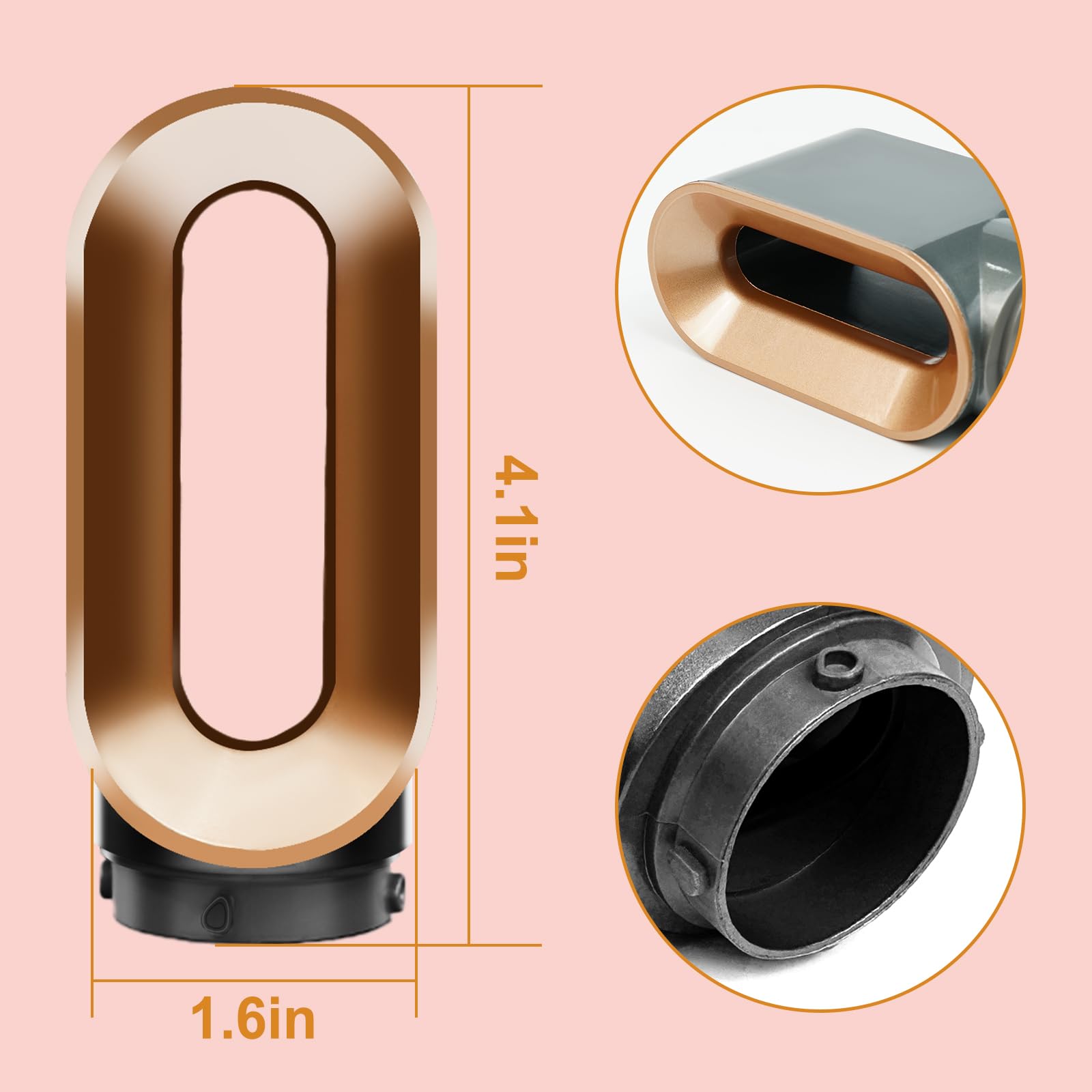YTCHYYSK Dyson Airwrap HS01 installation view demonstrates quick compatibility-ready nozzle