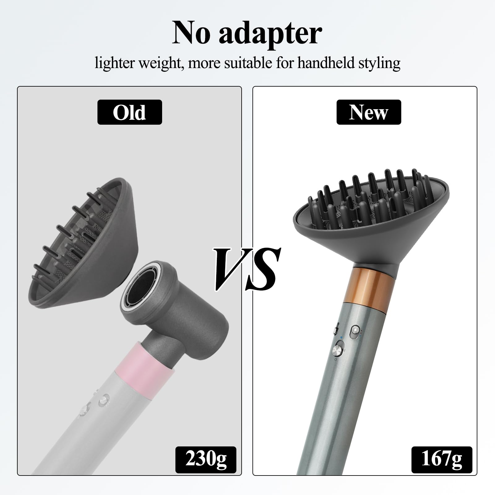 ytchyysk frizz-reduction diffuser improves air distribution for smoother hair.