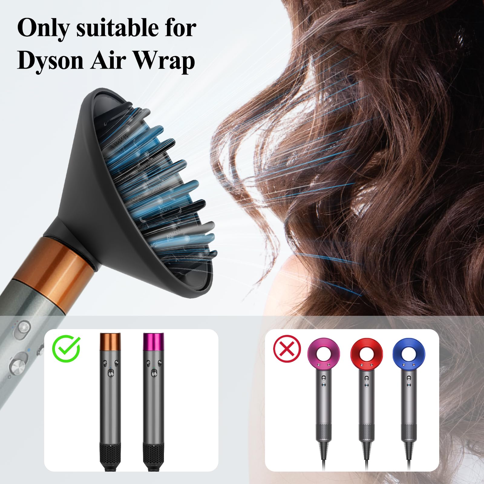 ytchyysk grey-diffuser-nozzle complements Dyson Airwrap styling setups.