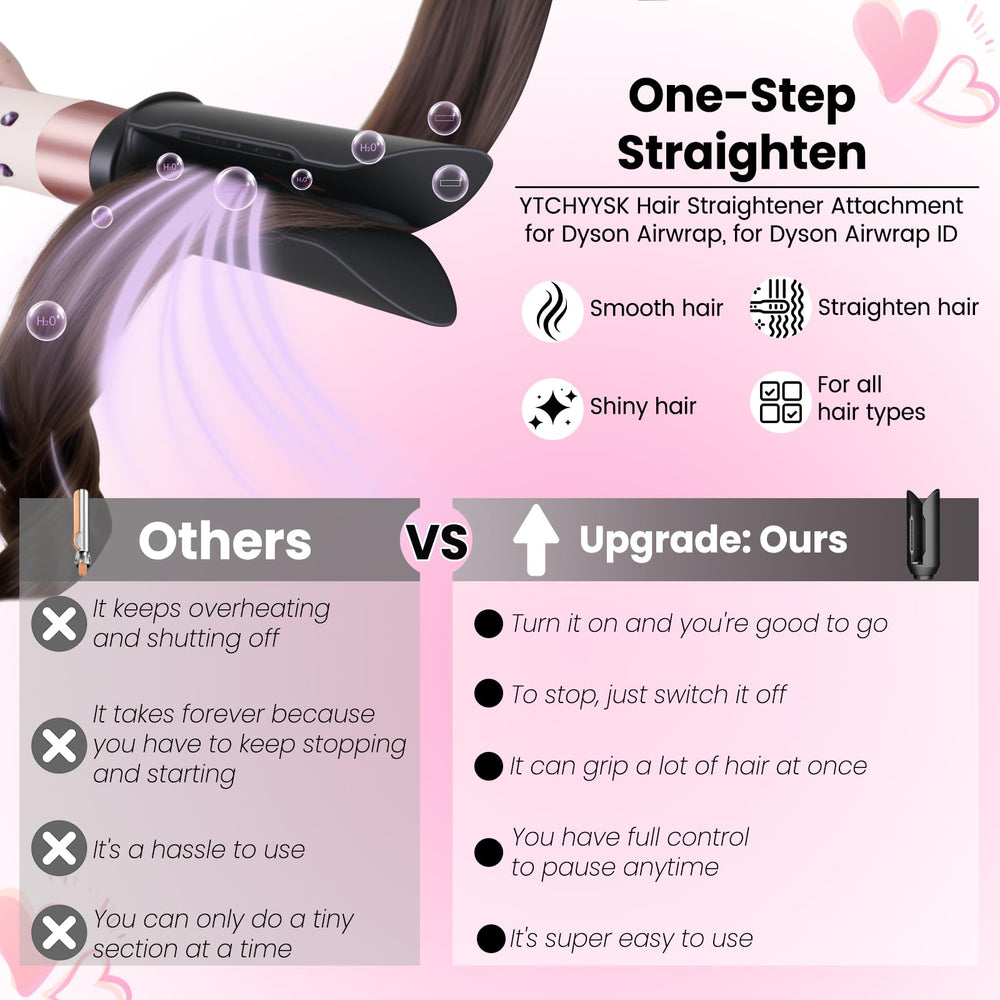 YTCHYYSK Hair Smooth Attachment provides frizz control and natural shine for all hair types.