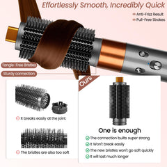 Soft bristles of YTCHYYSK attachment grip hair for smooth styling