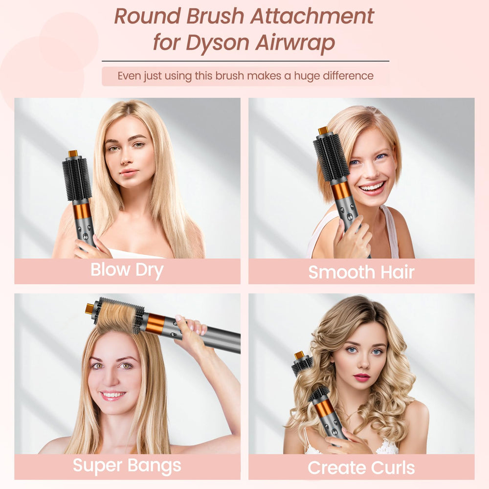 Ideal barrel size enables versatile styling for full-length hair and fringe
