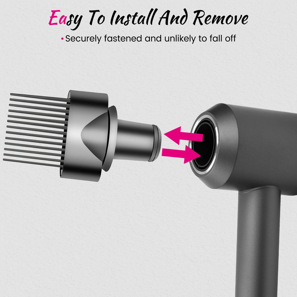 YTCHYYSK wide-tooth comb attachment material close-up shows durable PC construction