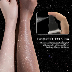 YTRUNS glitter spray on clothes complements outfits with sparkle.