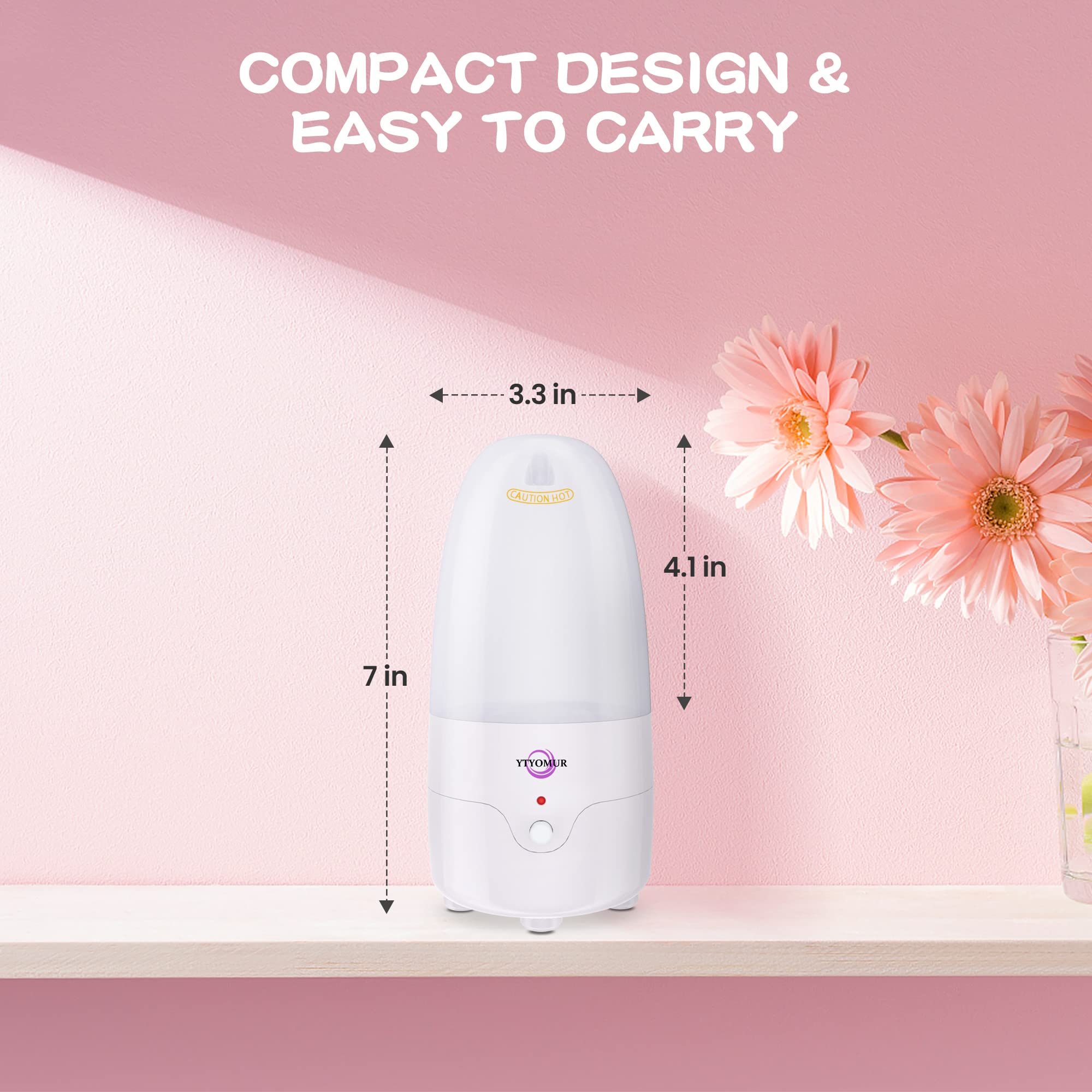 YTYOMUR travel-size steamer—portable hygiene kit for trips