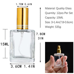 YU FENG refillable empty glass bottle set provides reusable storage for DIY blends.