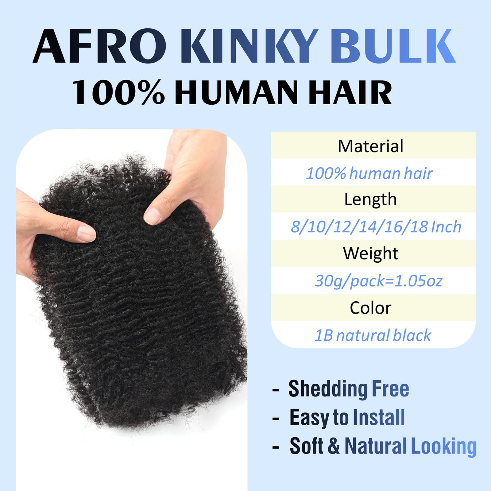 YuDragonFt natural black kinky curly texture bundle for styles