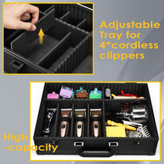 Yueieoun Barber Accessory Case removable mirror for client demonstrations during service.