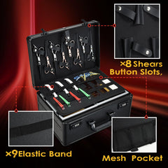 Yueieoun Barber Case bottom compartment holding extra tools