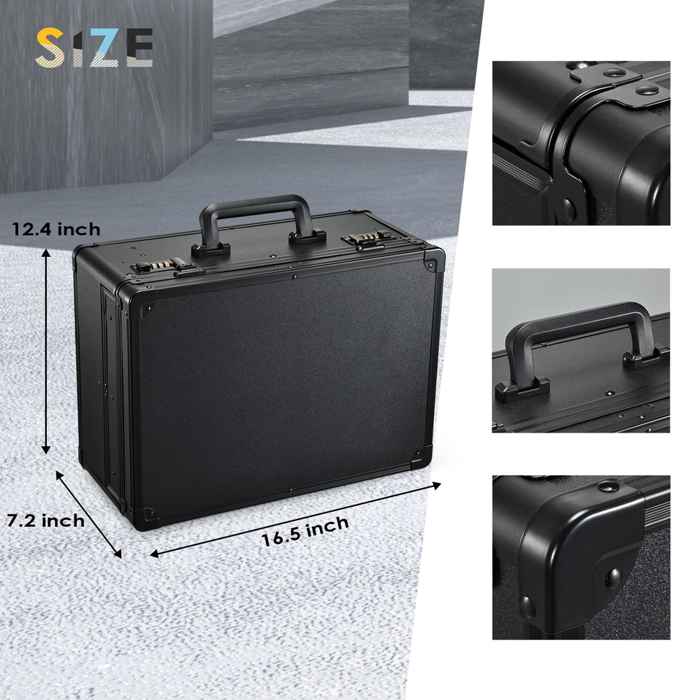 Yueieoun barber case sliding trays with eight slots for professionals.