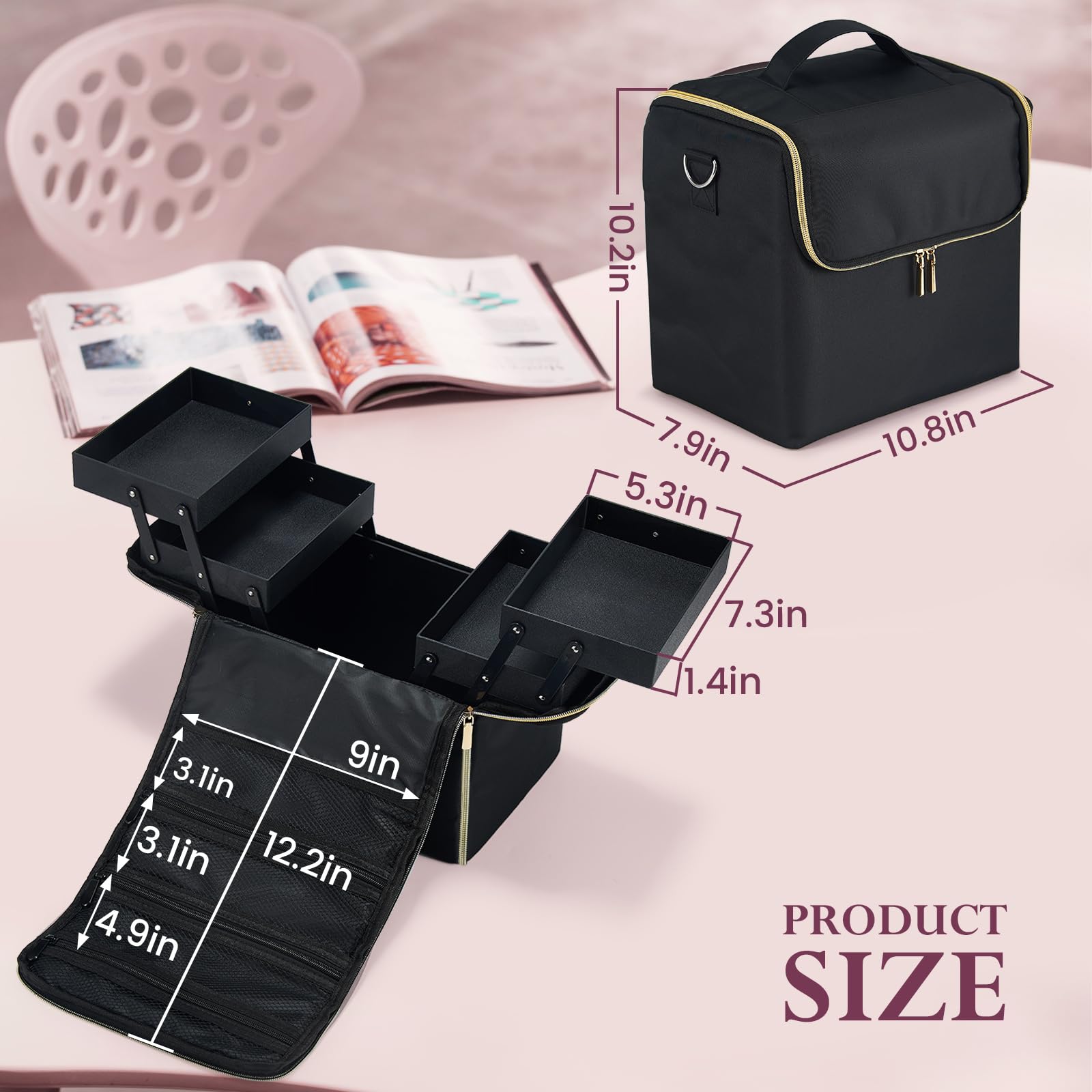 Yueieoun 1680D Oxford fabric exterior is waterproof and durable