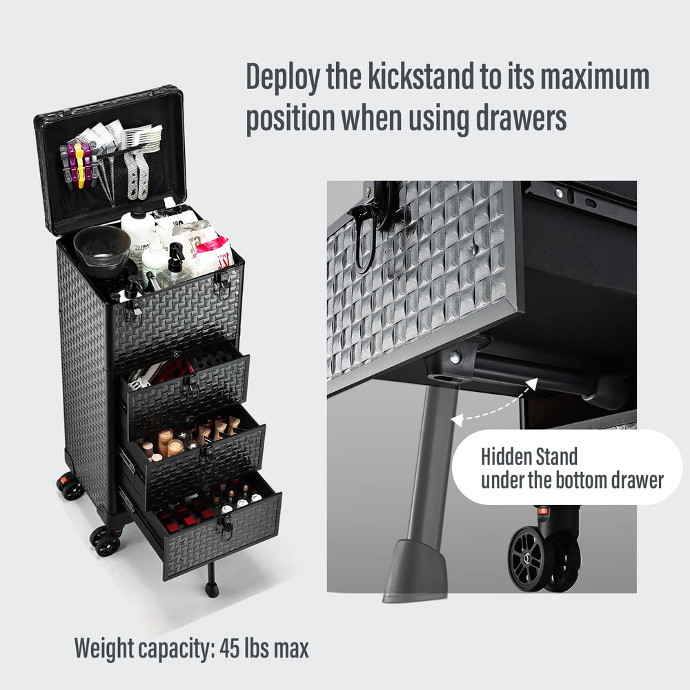 Yueieoun salon cart lock and keys provide privacy for valuables