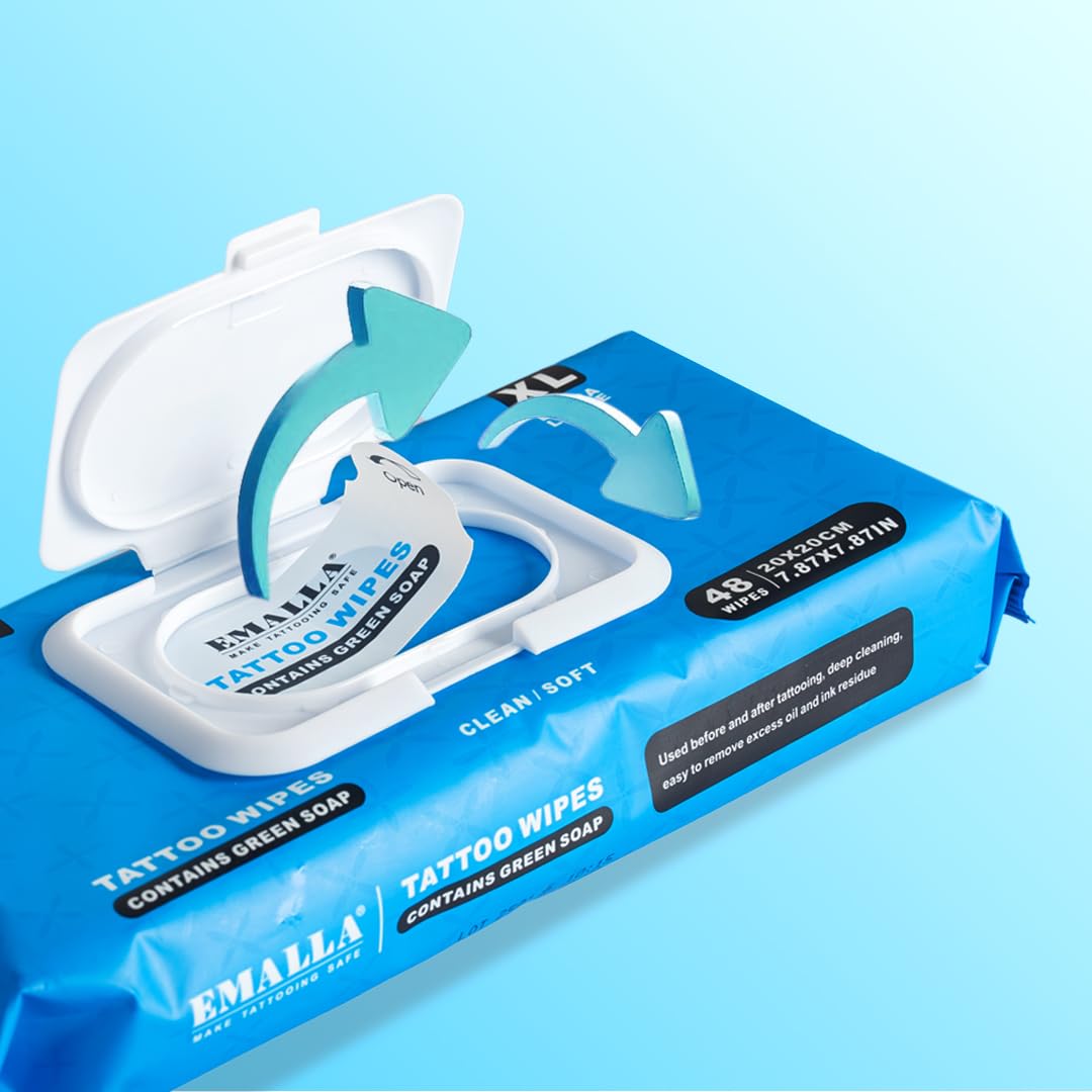 Yuelong Green Soap Tattoo Wipes durable for heavy studio use