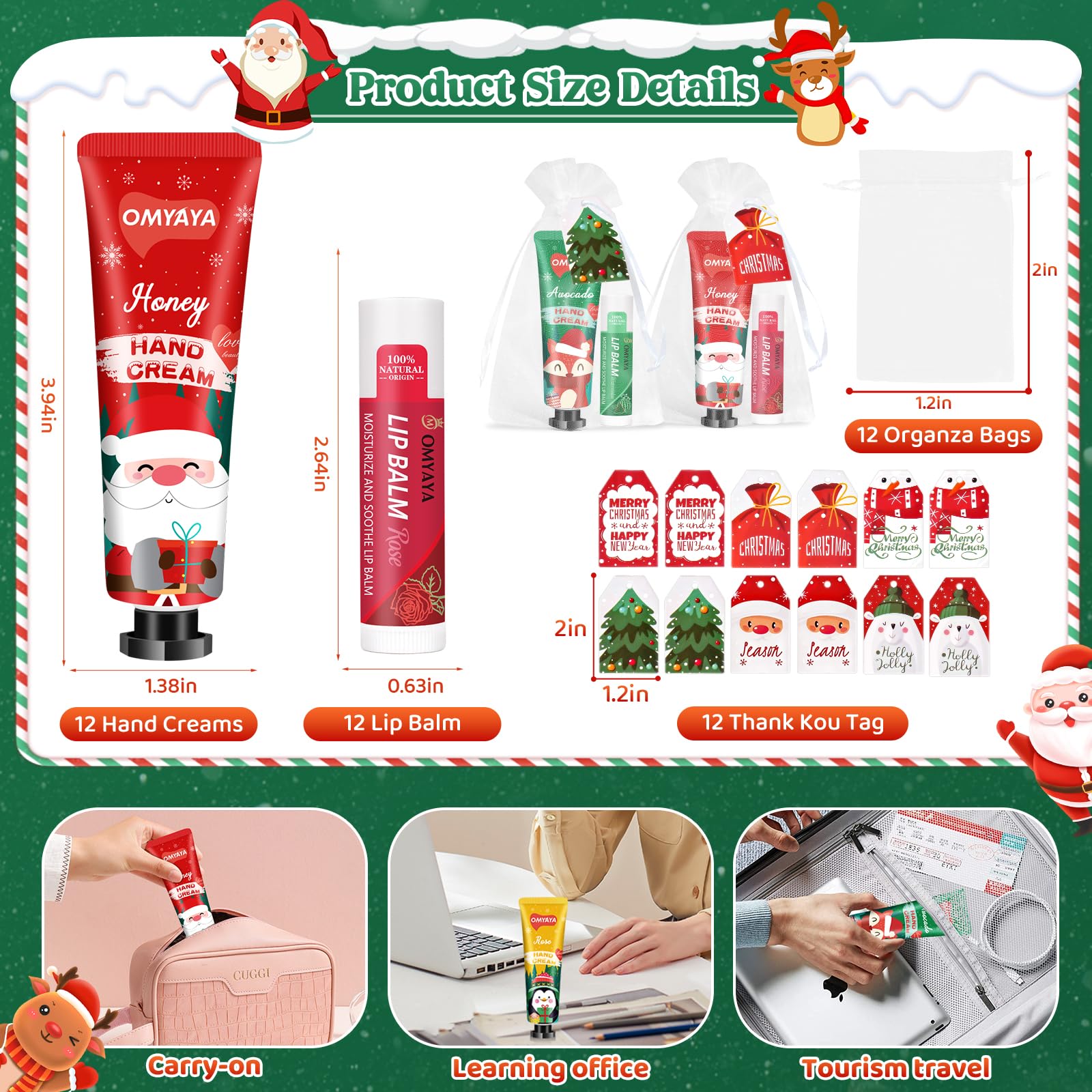 YUEONEWIN Christmas tags and packaging for easy stocking stuffers