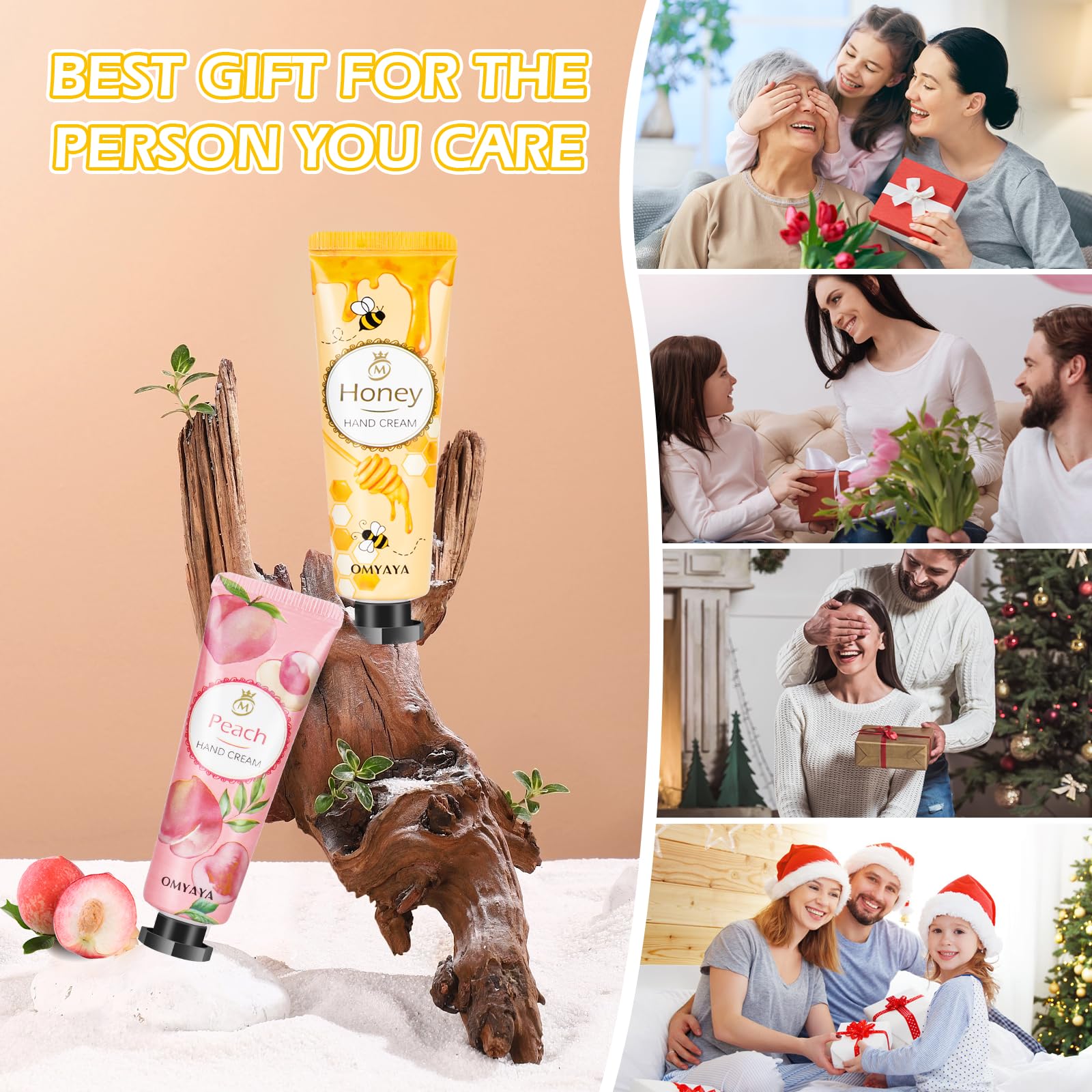 YUEONEWIN dragon fruit scent hand cream for uplifting spa-like feel.