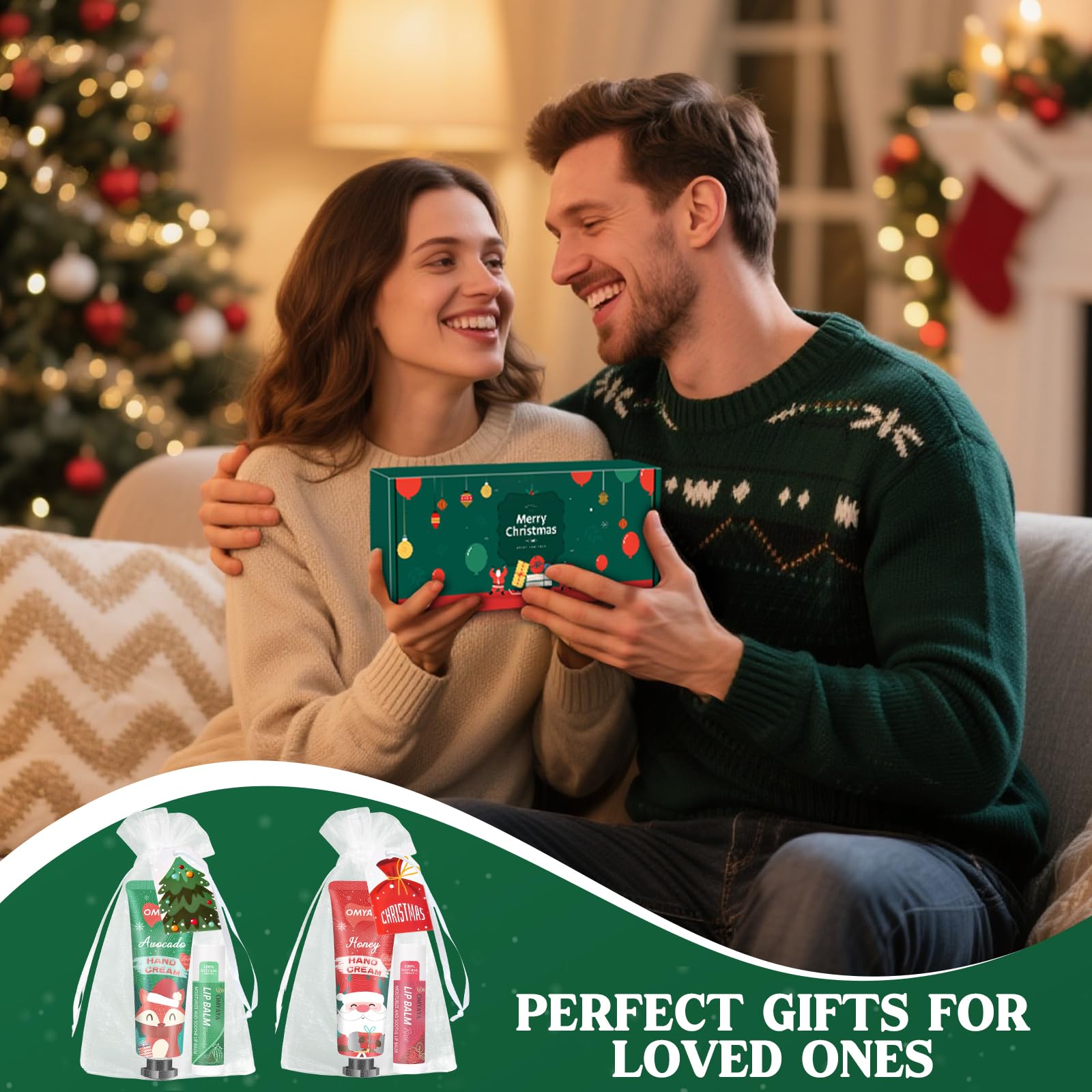YUEONEWIN elegant gift box with festive Christmas design for gifting