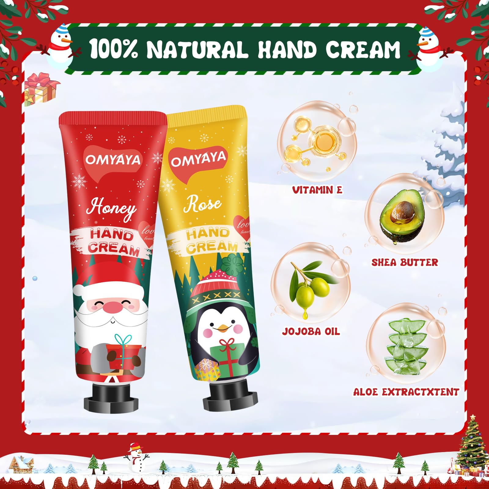 YUEONEWIN Avocado hand cream nourishing formula for dry hands