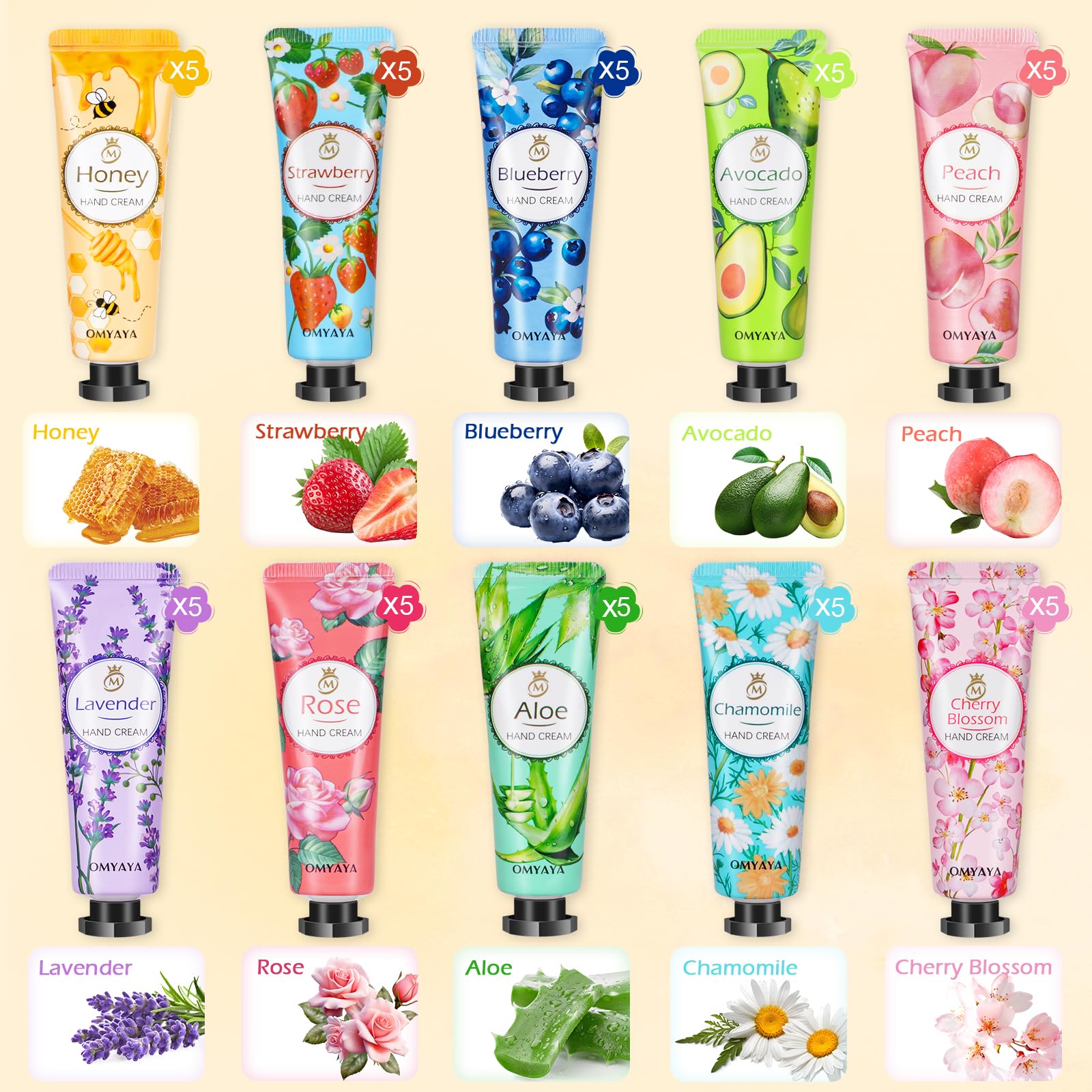 YUEONEWIN natural hand cream with shea butter for deep hydration and softness.