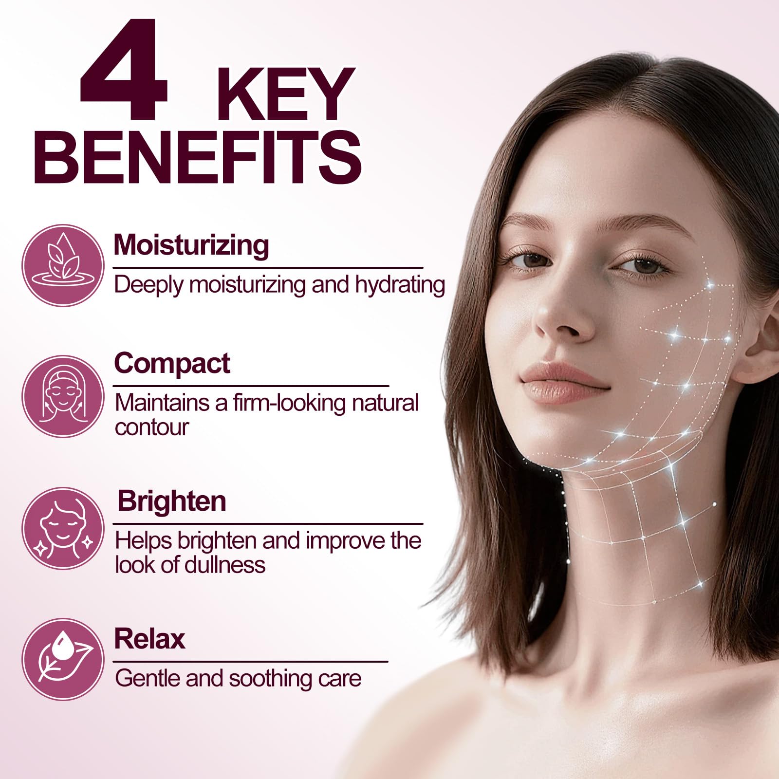 YUEPLATTNMAY Calcium Volume Multi Balm around the eye contour delivers gentle hydration for delicate skin.