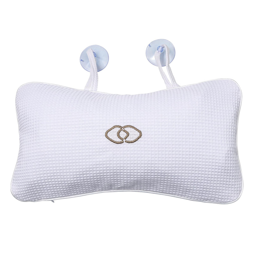 YUET bathtub pillow with soft mesh for comfortable head and neck support.