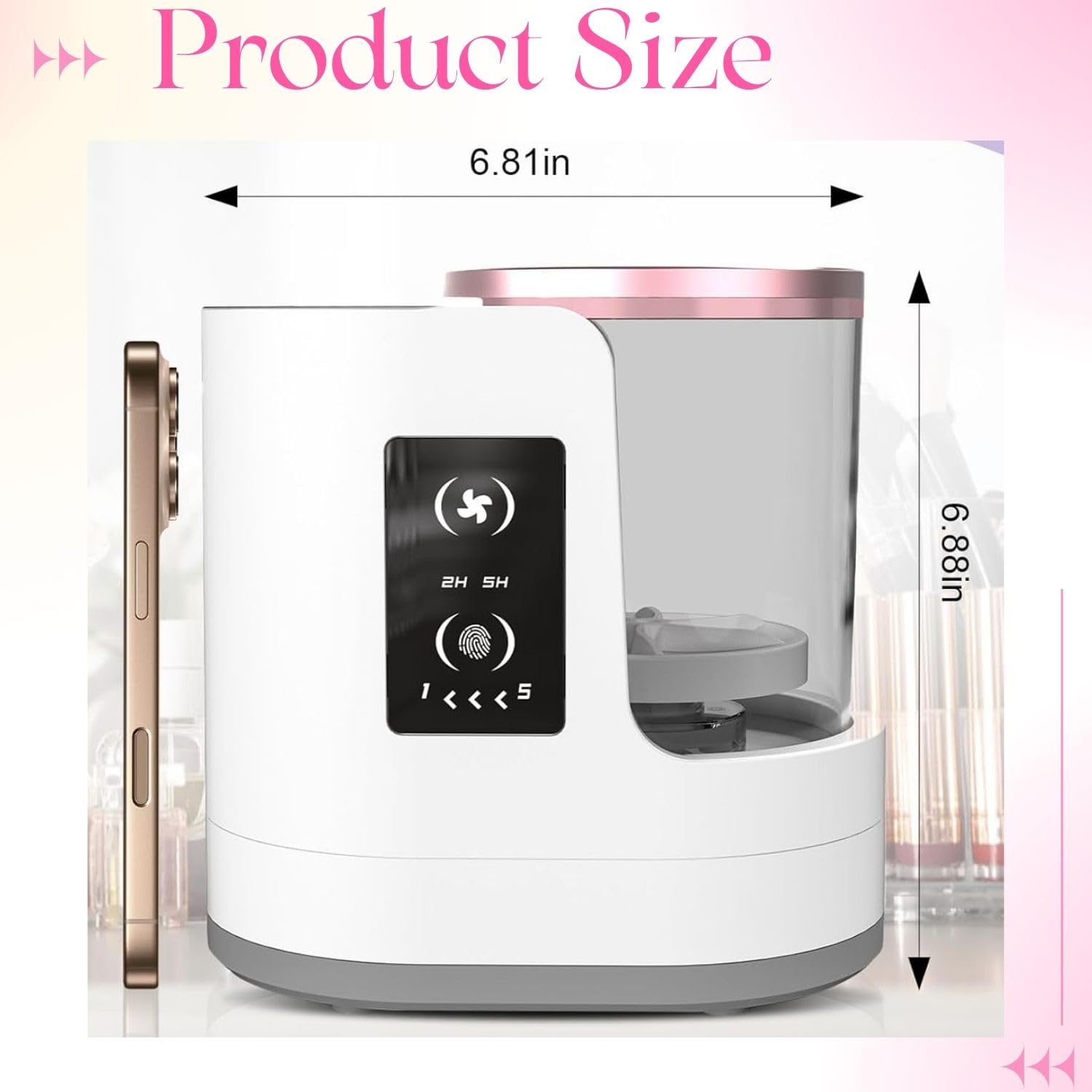 Yuliana device with one-button start makes cleaning simple.